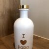 Luxe gepersonaliseerde fles wit goud